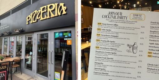 PIZZA EXPRESS COCKTAILS 🍸