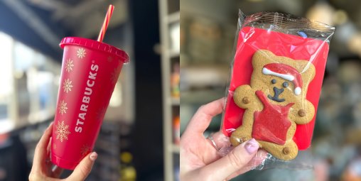 Festive treats at Starbucks! ⭐